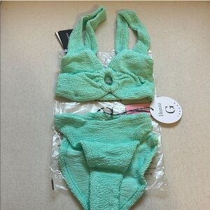 NWT 🧚🏽 Julia bikini in metallic mint